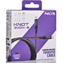 NGS KNOT 240W-2 Cable USB 4.0 Tipo-C Macho a USB Tipo-C Macho, Carga Rápida Hasta 240W, Transferencia 40Gbps, 2 Metros, Negro