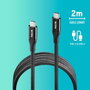 NGS Cable USB-C a USB-C KNOT 240W-2 de 2m Negro