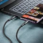 NGS KNOT Cable USB-C a USB-C 2m, USB 4.0, Carga Rápida 240W, Transferencia Datos 40Gbps, Negro