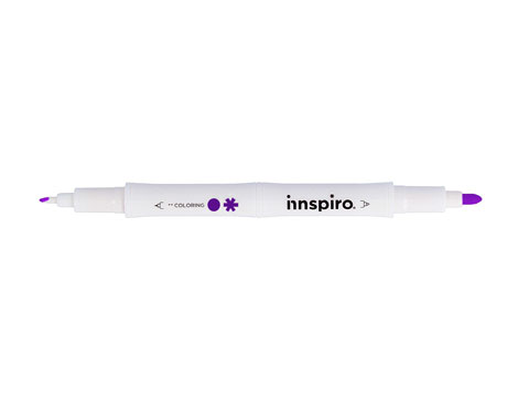 Innspiro Rotulador COLORING doble punta violeta 0,4mm/0,8mm