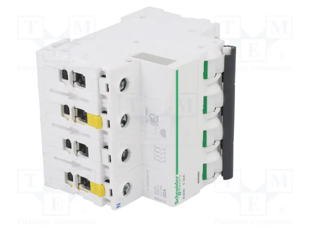 SCHNEIDER ELECTRIC Interruptor magnetotérmico ACTI9 iC60N 20A 3+N 6kA SCHNEIDER ELECTRIC Interruptor magnetotérmico ACTI9 iC60N 20A 3+N 6kA