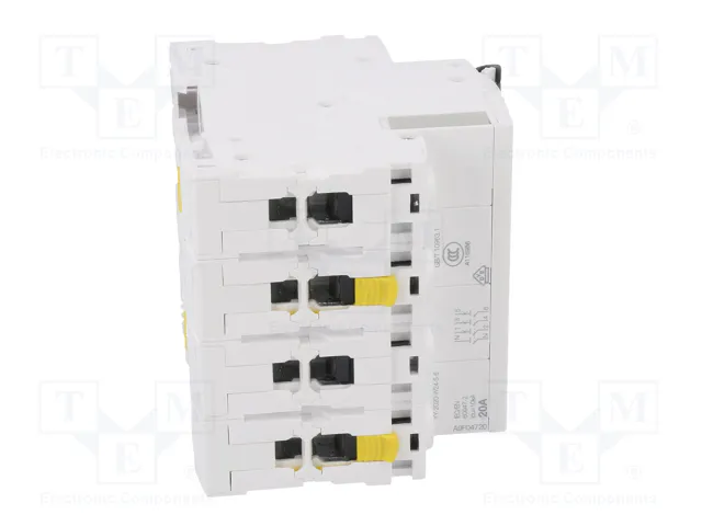 SCHNEIDER ELECTRIC Interruptor magnetotérmico ACTI9 iC60N 20A 3+N 6kA SCHNEIDER ELECTRIC Interruptor magnetotérmico ACTI9 iC60N 20A 3+N 6kA