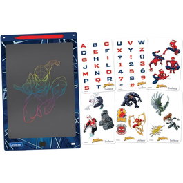LEXIBOOK Pizarra mágica educativa Spiderman Marvel