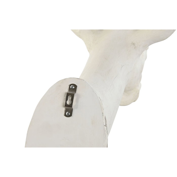 DKD Home Decor Decoración de Pared de Resina Onix Decape Blanco
