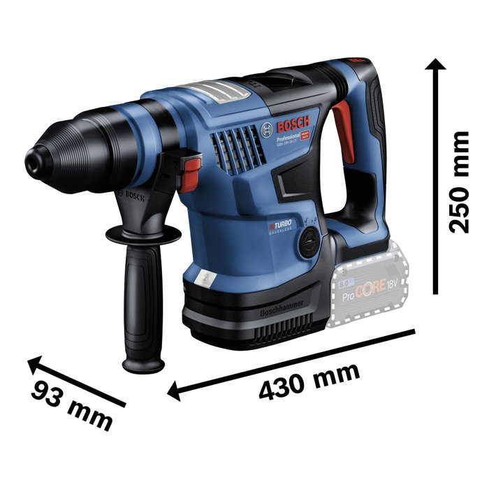 Bosch GBH 18V-34 CF Kit Case Taladro Percutor Inalámbrico SDS plus