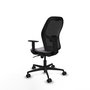PIQUERAS Y CRESPO Silla de oficina Jorquera con mecanismo Sincro, Gris y Negro