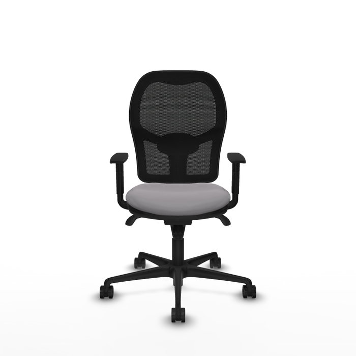 PIQUERAS Y CRESPO Silla de oficina Jorquera con mecanismo Sincro, Gris y Negro