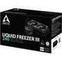 ARCTIC Liquid Freezer III 240 Refrigeración Líquida AIO CPU, Radiador 240mm Negro, 2 Ventiladores 120mm P12 PWM, Soportes Intel LGA1851/LGA1700 y AMD AM4/AM5