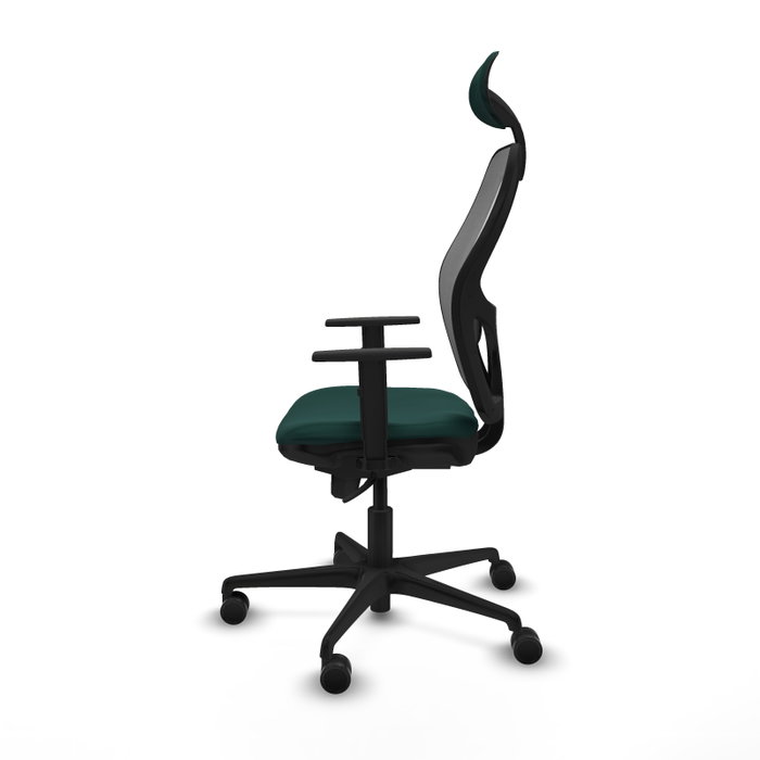 PIQUERAS Y CRESPO Silla de oficina Jorquera Verde botella y Gris PIQUERAS Y CRESPO Silla de oficina Jorquera Verde botella y Gris
