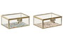 DKD Home Decor Joyero Shabby Beige Verde 11 x 6 x 14 cm (4 Unidades)