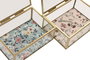 DKD Home Decor Joyero Shabby Beige Verde 11 x 6 x 14 cm (4 Unidades)