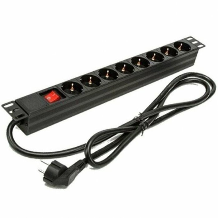 Phasak Regleta para Rack BNS 1518 8 Tomas Schuko Negro