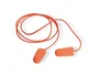 Safetop Pinkie Tapones auditivos de espuma con cordón, naranja, 200 pares