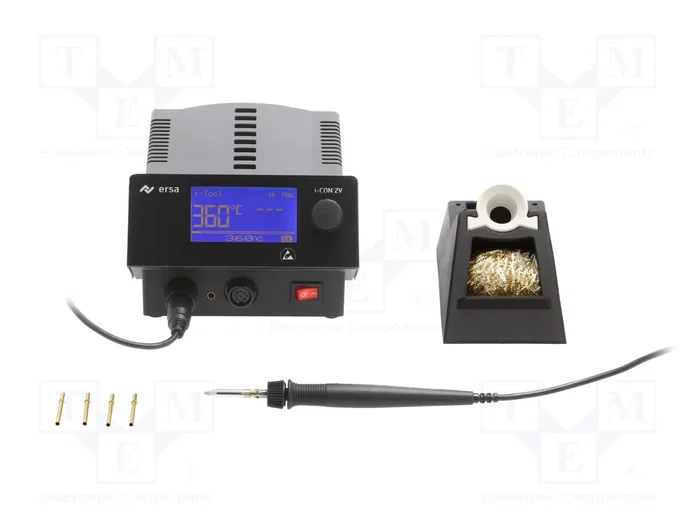 ERSA Estación de soldar i-CON 2V MK2 de 150W, 2 Canales, ESD