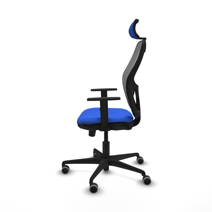 PIQUERAS Y CRESPO Silla de oficina Jorquera con mecanismo Sincro/Traslack, Azul y Gris PIQUERAS Y CRESPO Silla de oficina Jorquera con mecanismo Sincro/Traslack, Azul y Gris