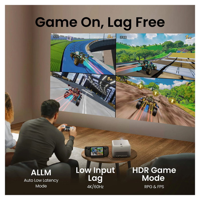 BenQ Proyector TK705i (Ref. 9H.R0C77.57E) - Color Gris