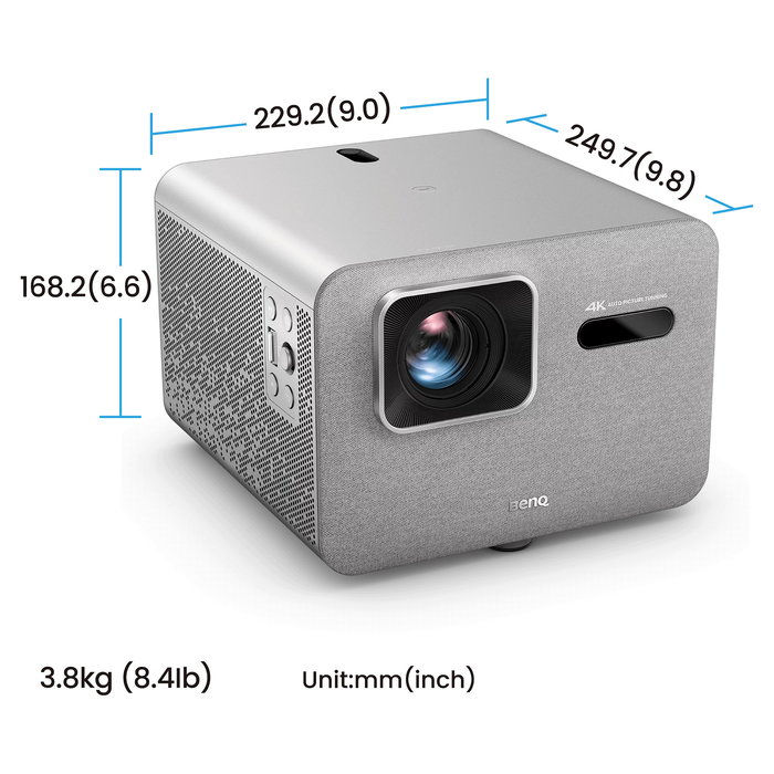 BenQ Proyector TK705i (Ref. 9H.R0C77.57E) - Color Gris