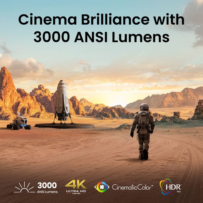 BenQ TK705i Proyector UHD 4K 3000 lúmenes ANSI Gris BenQ TK705i Proyector UHD 4K 3000 lúmenes ANSI Gris