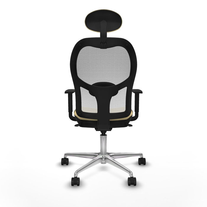PIQUERAS Y CRESPO Silla de oficina Jorquera, mecanismo Sincro, Crema/Blanco PIQUERAS Y CRESPO Silla de oficina Jorquera, mecanismo Sincro, Crema/Blanco