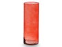 Giftdecor Jarrón de Cristal Cilíndrico Teja 15x40cm