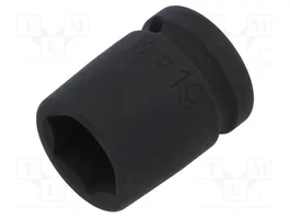 GEDORE Vaso de percusión de 6 ángulos, HEX 19mm, 1/2 pulgadas, corto