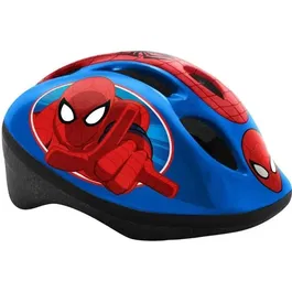 Stamp Casco SPIDERMAN Talla S Ajustable 50-56cm con Sistema de Anillo y Tirantes Ajustables - Niño - Marvel
