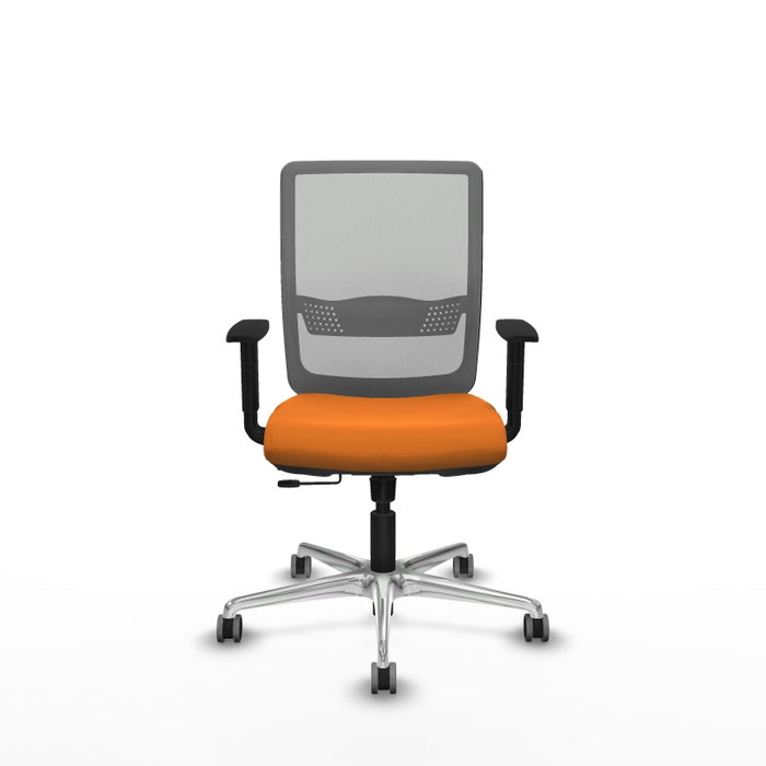 PIQUERAS Y CRESPO Silla de oficina Haches Naranja y Gris