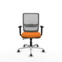 PIQUERAS Y CRESPO Silla de oficina Haches Naranja y Gris