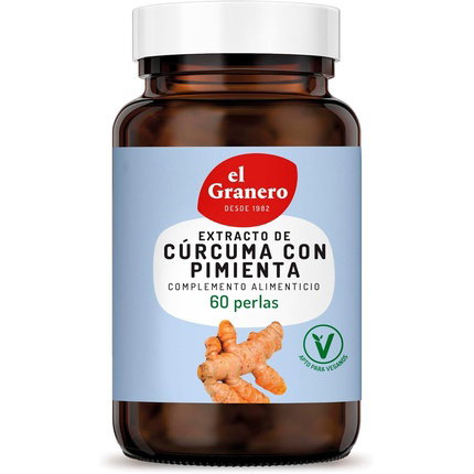 EL GRANERO Extracto Cúrcuma y Pimienta 60 cápsulas 430mg
