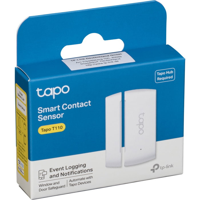 TP-Link Tapo T110 Sensor de Puerta/Ventana Inalámbrico Blanco TP-Link Tapo T110 Sensor de Puerta/Ventana Inalámbrico Blanco