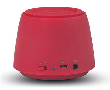 Elbe ALT-002-BT Altavoz Bluetooth Mini Rojo 2W Compatible con Smartphone y Tablet