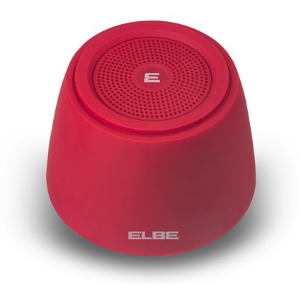 Elbe ALT-002-BT Altavoz Bluetooth Mini Rojo 2W Compatible con Smartphone y Tablet