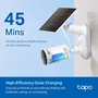 TP-Link Tapo A201 Panel Solar para Cámaras con Batería, 2,5 W, Blanco