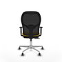 PIQUERAS Y CRESPO Silla de oficina Jorquera Sincro/Traslack Amarillo y Negro
