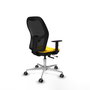 PIQUERAS Y CRESPO Silla de oficina Jorquera Sincro/Traslack Amarillo y Negro
