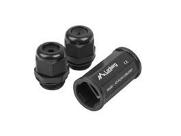 LANBERG AD-RJ45-OS6-IP67 Cambiador de Género para Cable RJ-45 Negro