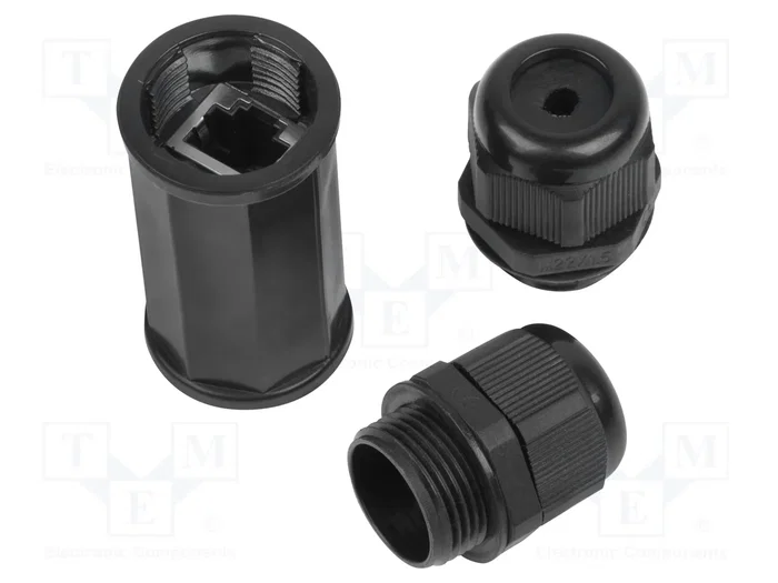 Lanberg AD-RJ45-OS6-IP67 Adaptador RJ45 hembra a hembra IP67 Negro Lanberg AD-RJ45-OS6-IP67 Adaptador RJ45 hembra a hembra IP67 Negro
