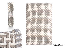 Berilo Alfombra Baño Gris 50 x 80 cm (Set de 24)