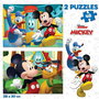 Educa Puzzle 2x48 Piezas Mickey Mouse Fun House, 2 Puzzles de 48 Piezas Cada Uno, Recomendado de 4 a 6 Años, Idioma Español e Inglés