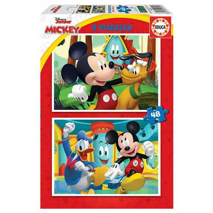 Educa Puzzle Mickey Mouse Fun House 2x48 piezas Educa Puzzle Mickey Mouse Fun House 2x48 piezas