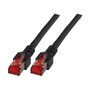 EFB Elektronik Patchkabel RJ45 Cat6 S/FTP 50m Negro