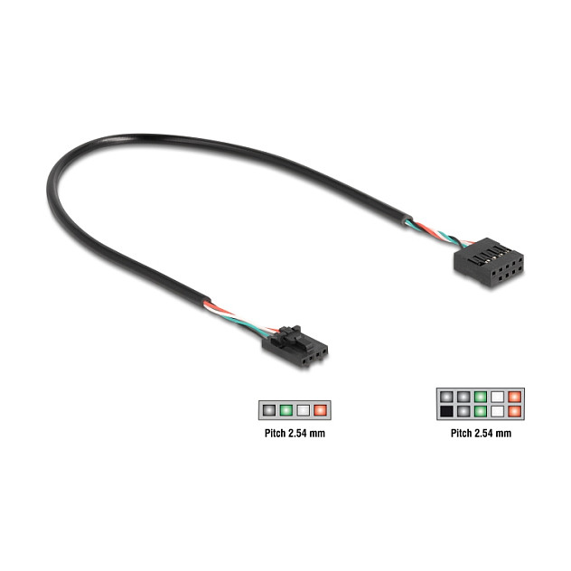 DeLOCK Cable USB 2.0 4 Pin a 10 Pin 0,03 m 83025 DeLOCK Cable USB 2.0 4 Pin a 10 Pin 0,03 m 83025