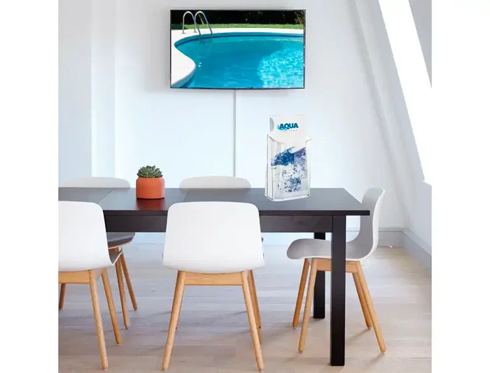 Archivo 2000 Expositor sobremesa 1 compartimento 1/3 A4 vertical fondo cajetín 34 mm transparente Poliestireno 165x70x110 mm