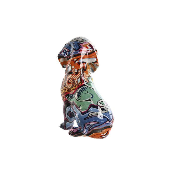 DKD Home Decor Figura de Perro Multicolor en Resina