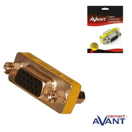 Avant Connect Adaptador HD 15F/15F, Conector de Monitor VGA Macho a Macho, Pack de 10 Piezas