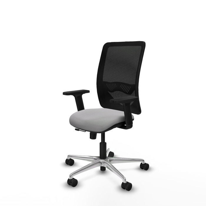 PIQUERAS Y CRESPO Silla de oficina Zulema con mecanismo Sincro/Traslack, Gris claro y Negro PIQUERAS Y CRESPO Silla de oficina Zulema con mecanismo Sincro/Traslack, Gris claro y Negro