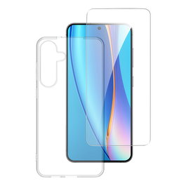 4smarts 541344 Set de Protección 360º para Samsung Galaxy S25+, Transparente, 2 Piezas