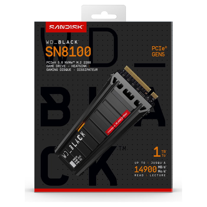 Western Digital WD_BLACK SN8100 NVMe 1 TB M.2 Western Digital WD_BLACK SN8100 NVMe 1 TB M.2