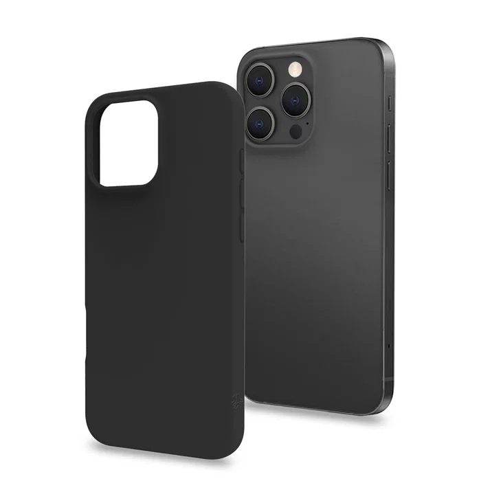 Celly CROMO1081BK Funda para iPhone 16 Pro Max 17.5 cm (6.9") Negro - Resistente a Golpes, Microfibra y TPU