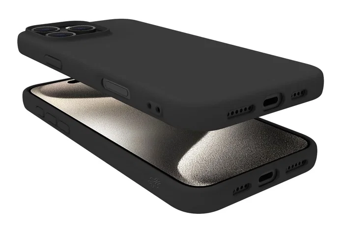 Celly CROMO1081BK Funda para iPhone 16 Pro Max 17.5 cm (6.9") Negro - Resistente a Golpes, Microfibra y TPU